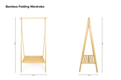 Bamboo Folding Wardrobe