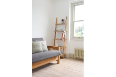 Oak Rounded Wide Ladder Shelf