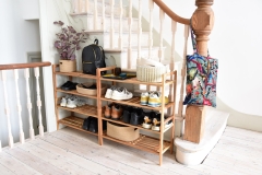 FC Walnut Stacking Shoe Rack