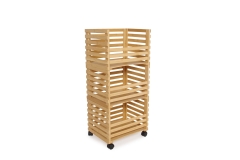 FC Hugo Stacking Bamboo Rolling Storage