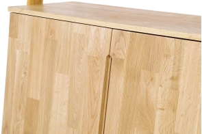 FC Oak Leaning Cabinet Wide