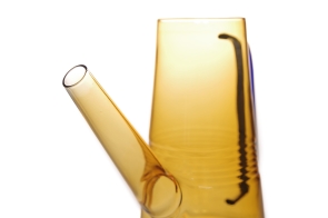 Amalfi Glass Watering Can (Sauterne & Blue)