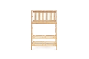 FC Akira Shelves Walnut Shoe Rack Uva Z