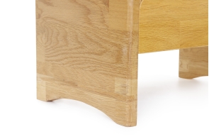 FC Oak Curve Bedside Table