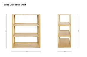 Loop Oak Book Shelf