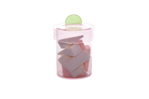 FC Poppett Small Glass Pot Pink