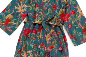 Paradise Cotton Robe (Dark Teal)