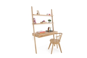 FC Oak Rounded Wide Ladder Desk