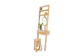 Oak Leaning Ladder Mini Dressing Table 2