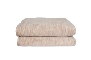 FC Crinkle Velvet Bedspread Natural