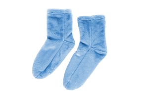 FC Deep Fleece Socks Soft Blue