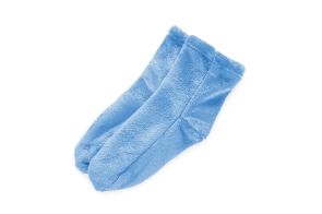 FC Deep Fleece Socks Soft Blue