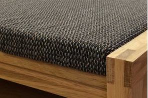 Oak Hall Bench With Aldeburgh Close Up
