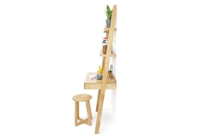 Oak Leaning Ladder Desk