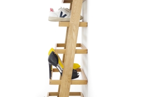 Leaning Ladder Shoe Rack