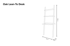 Oak Lean To Desk