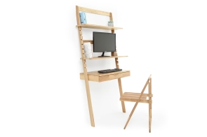 FC Oak Standing Ladder Desk