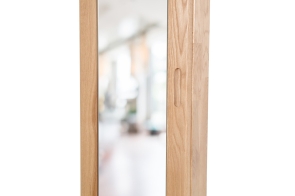 FC Oak Tall Mirror Cabinet