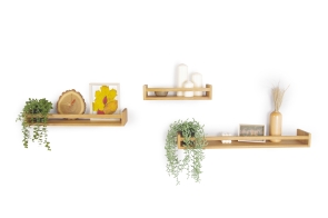 FC Strade Oak Wall Shelves Mlj Ty