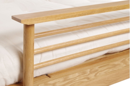Pagoda - Oak  Single Seater Sofa Bed - Armrest