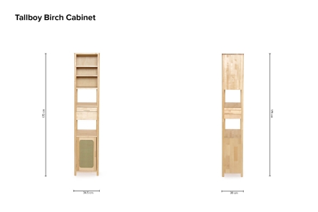 Tallboy Birch Cabinet