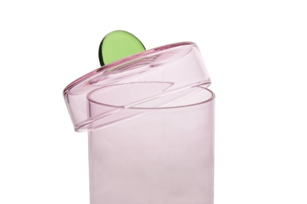 FC Poppett Small Glass Pot Pink
