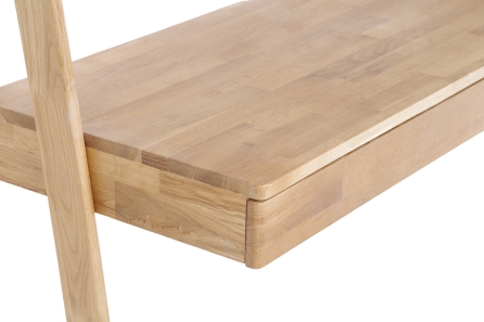 FC Oak Rounded Wide Ladder Desk