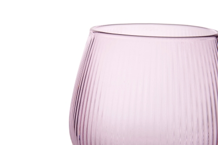 FC Rapallo Wine Glass Pink Amber Olive Green