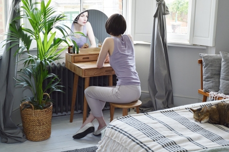 Moonrise table with model