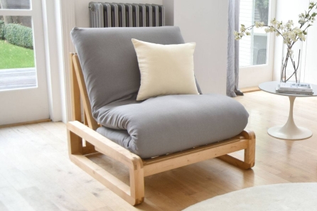 Loop - Single Seater Birch Sofa Bed - Lifestyle