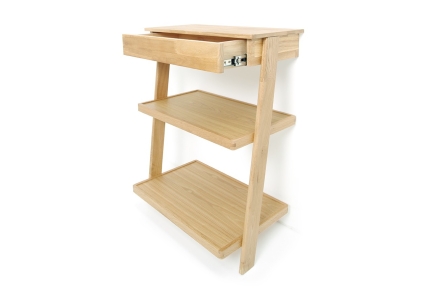 Laya Leaning Shelves With Drawer
