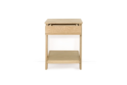 FC Oak Laya Low Bedside Table