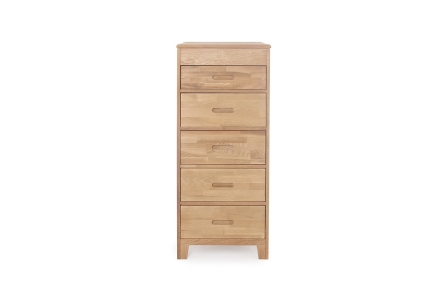 FC Oak Narrow Vanity Chest Of Drawers
