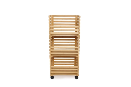 FC Hugo Stacking Bamboo Rolling Storage