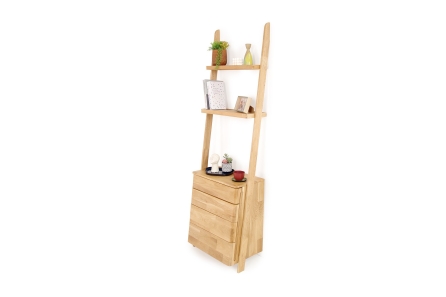 FC Oak Rounded Leaning Ladder COD