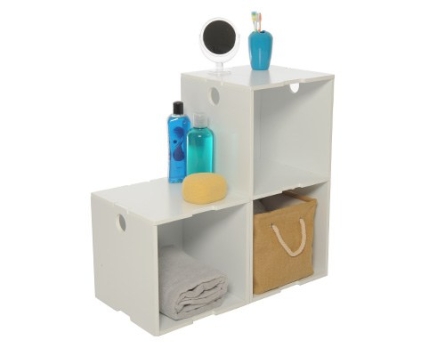 White Stacking Cubes Set Of 3