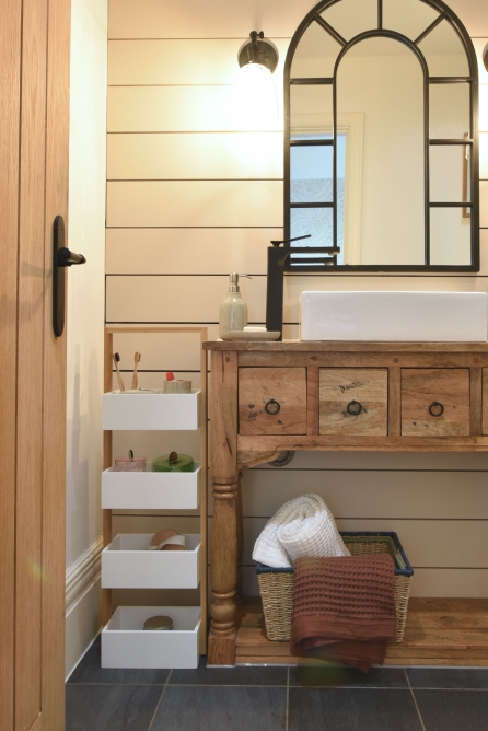 FC Oak Bathroom Caddy MDF FB LS