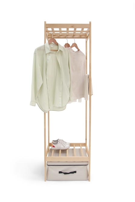 Birch Drape Wardrobe Narrow