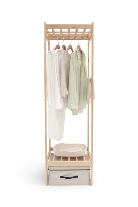 Birch Drape Wardrobe Narrow