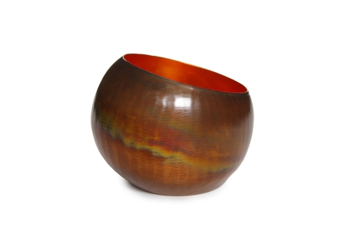 FC Uni Tea Light Holder Small Burnt Copper It St