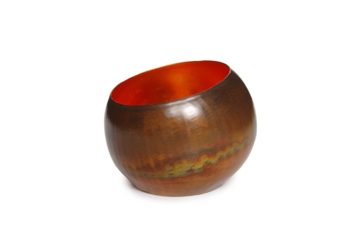 FC Uni Tea Light Holder Small Burnt Copper