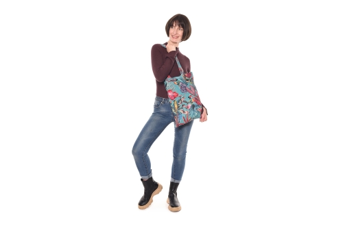 FC Tropical Tote Bag Teale Ueu Q
