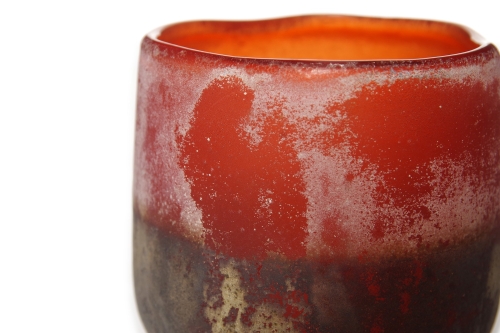 FC Lumo Glass Mijas Tea Light Amber