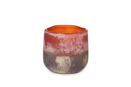 FC Lumo Glass Mijas Tea Light Amber