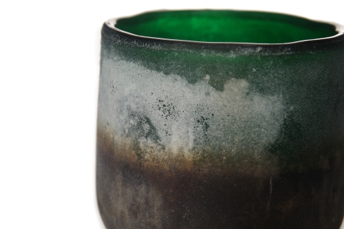 FC Lumo Glass Mijas Tea Light Fir Green