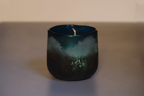 FC Lumo Glass Mijas Tea Light Oslo Blue