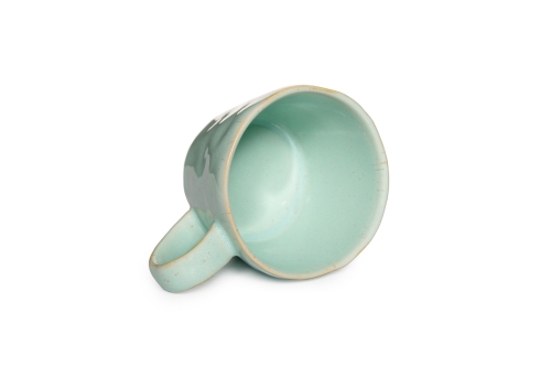 FC Speckled Glaze Tea Cup Eau De Nil
