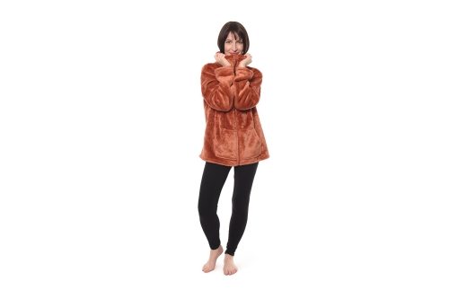 FC Deep Fleece Cosy Jacket Terracotta