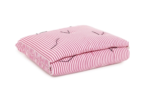 FC Zip Up Bed French Stripe Pink Zji Na