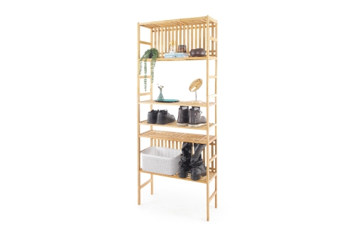 FC Akira Shelves Walnut Shoe Rack P R